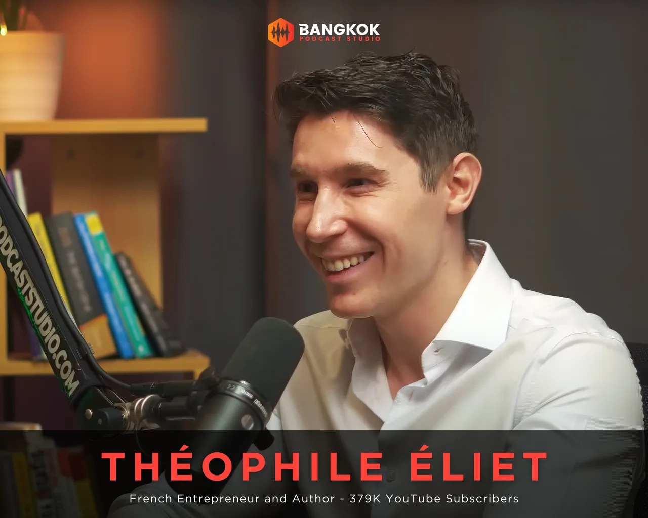 Théophile Éliet at Bangkok Podcast Studio