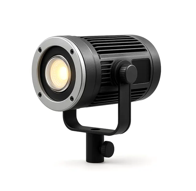ไฟ LED สตูดิโอแบบ COB ปรับอุณหภูมิสีได้บนขายึด